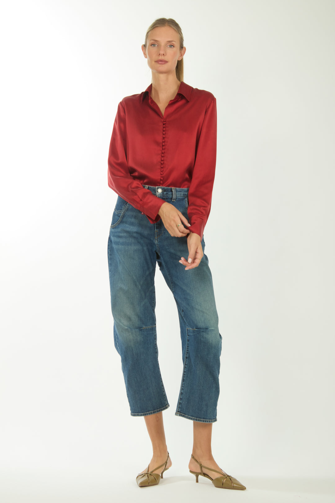 Joanne Blouse - 100% Organic Sand-Washed Silk