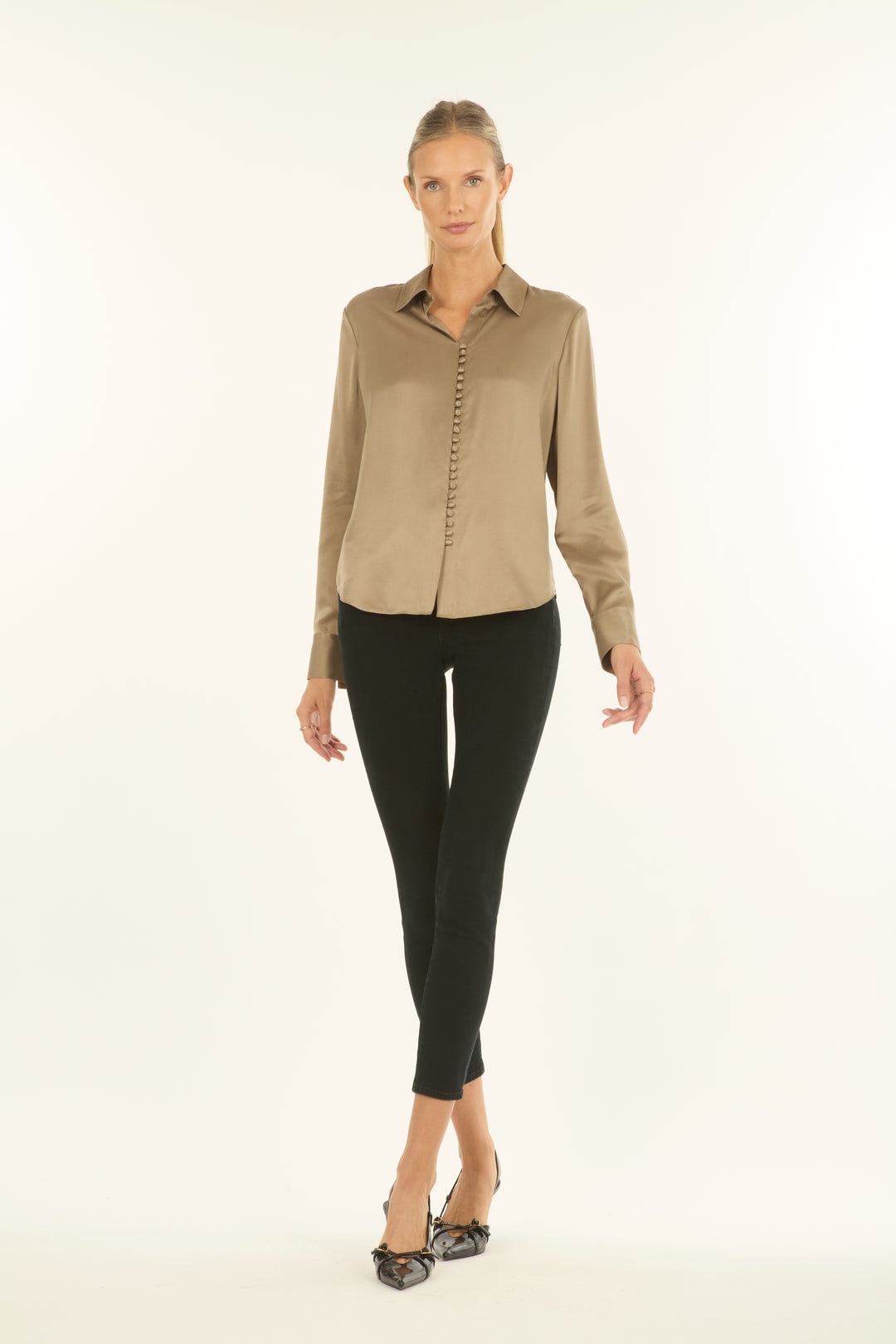 Joanne Blouse - 100% Organic Sand-Washed Silk