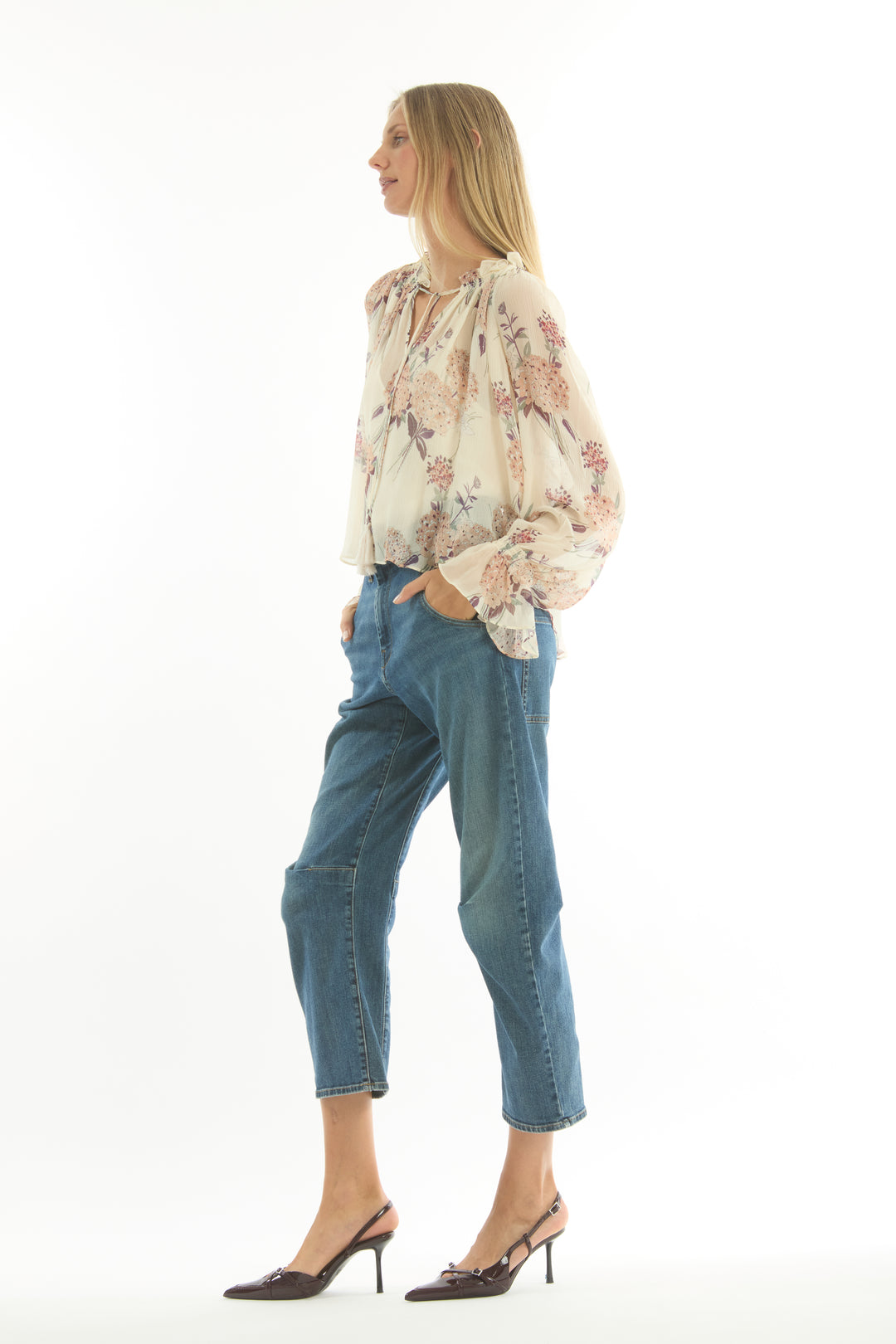 Katerina Blouse - 100% Organic Silk Chiffon