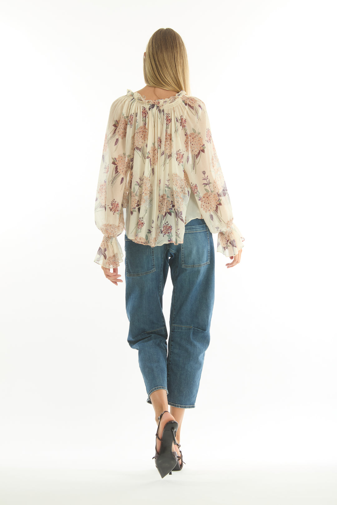 Katerina Blouse - 100% Organic Silk Chiffon