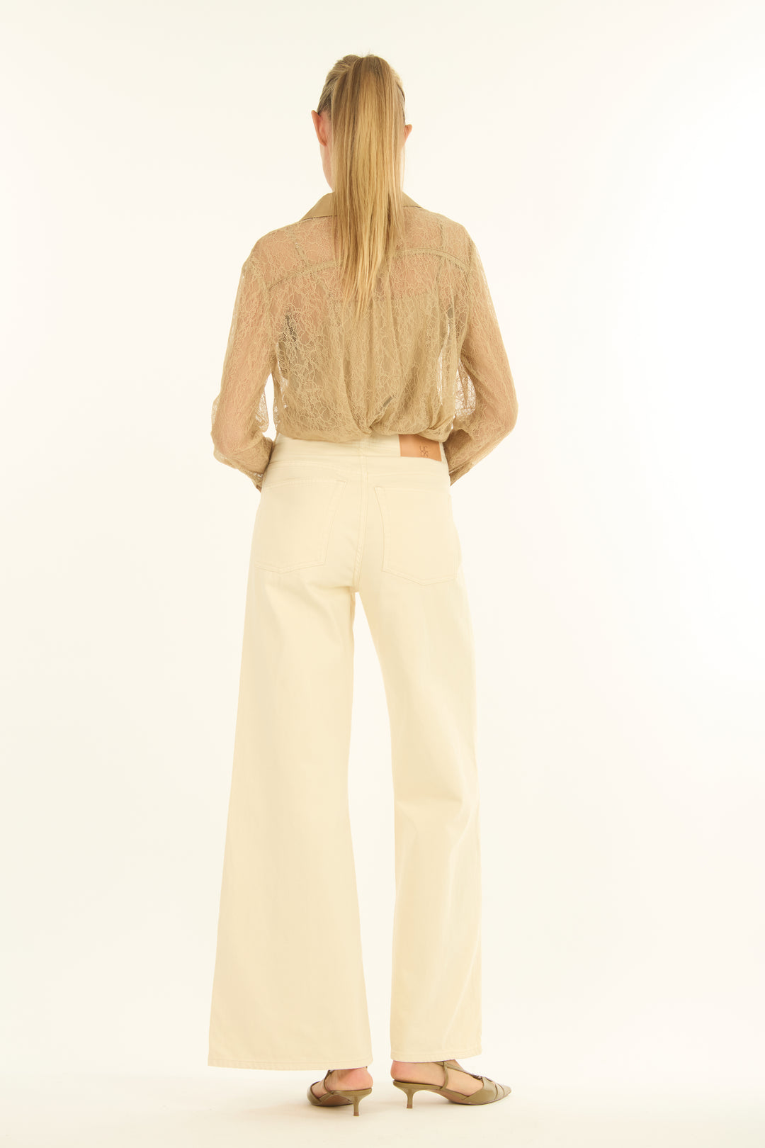 Aubree Top - 100% Silk with Lace