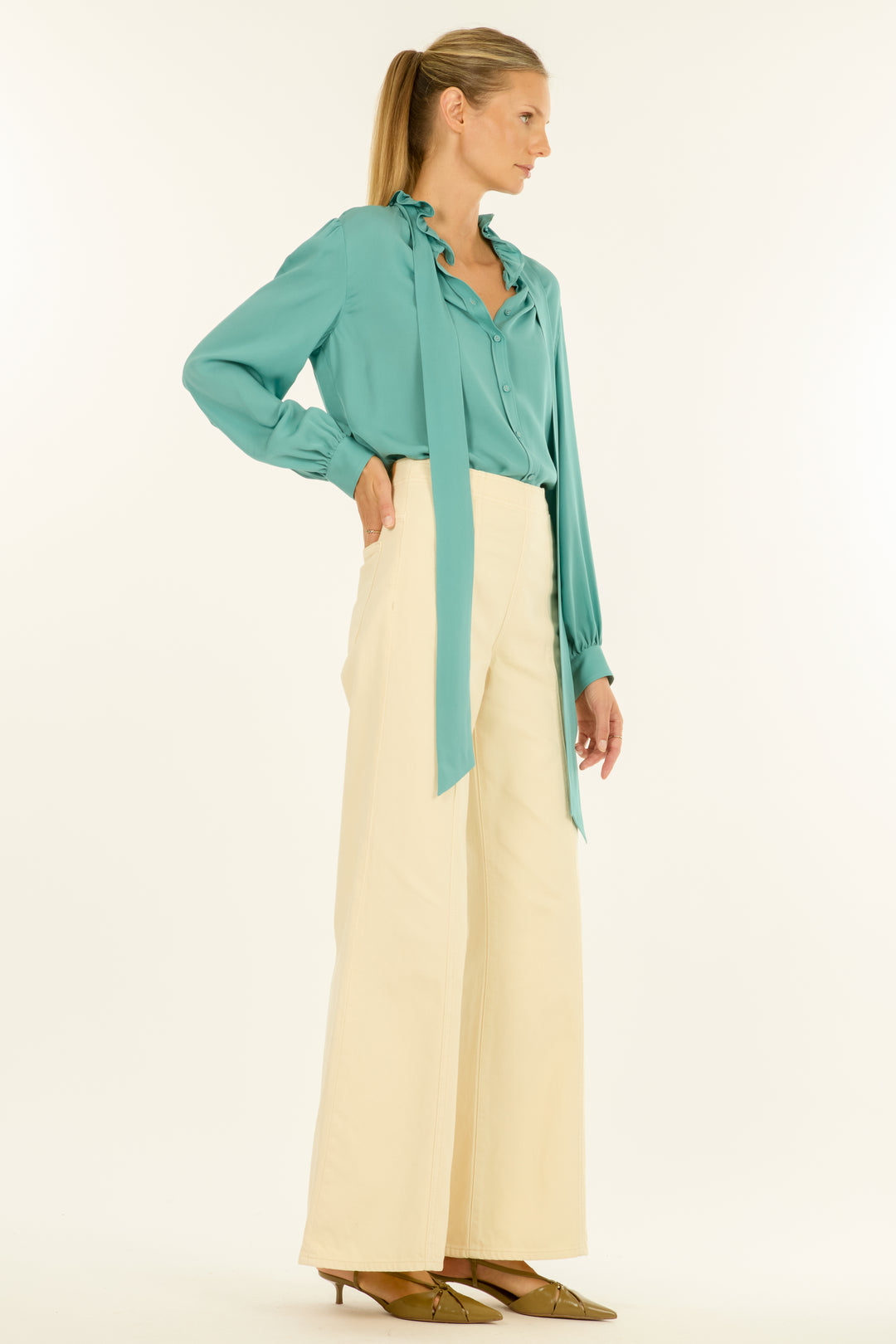 Maribelle Blouse - Silk Double Georgette