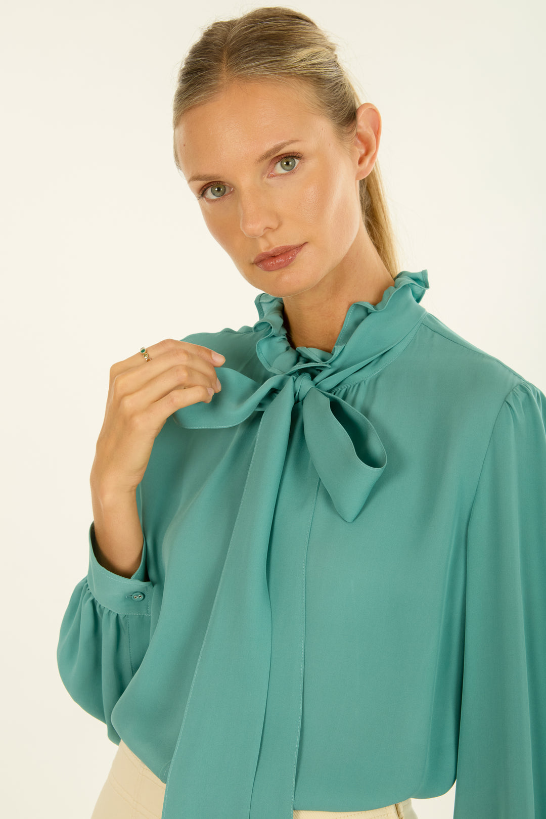 Maribelle Blouse - Silk Double Georgette