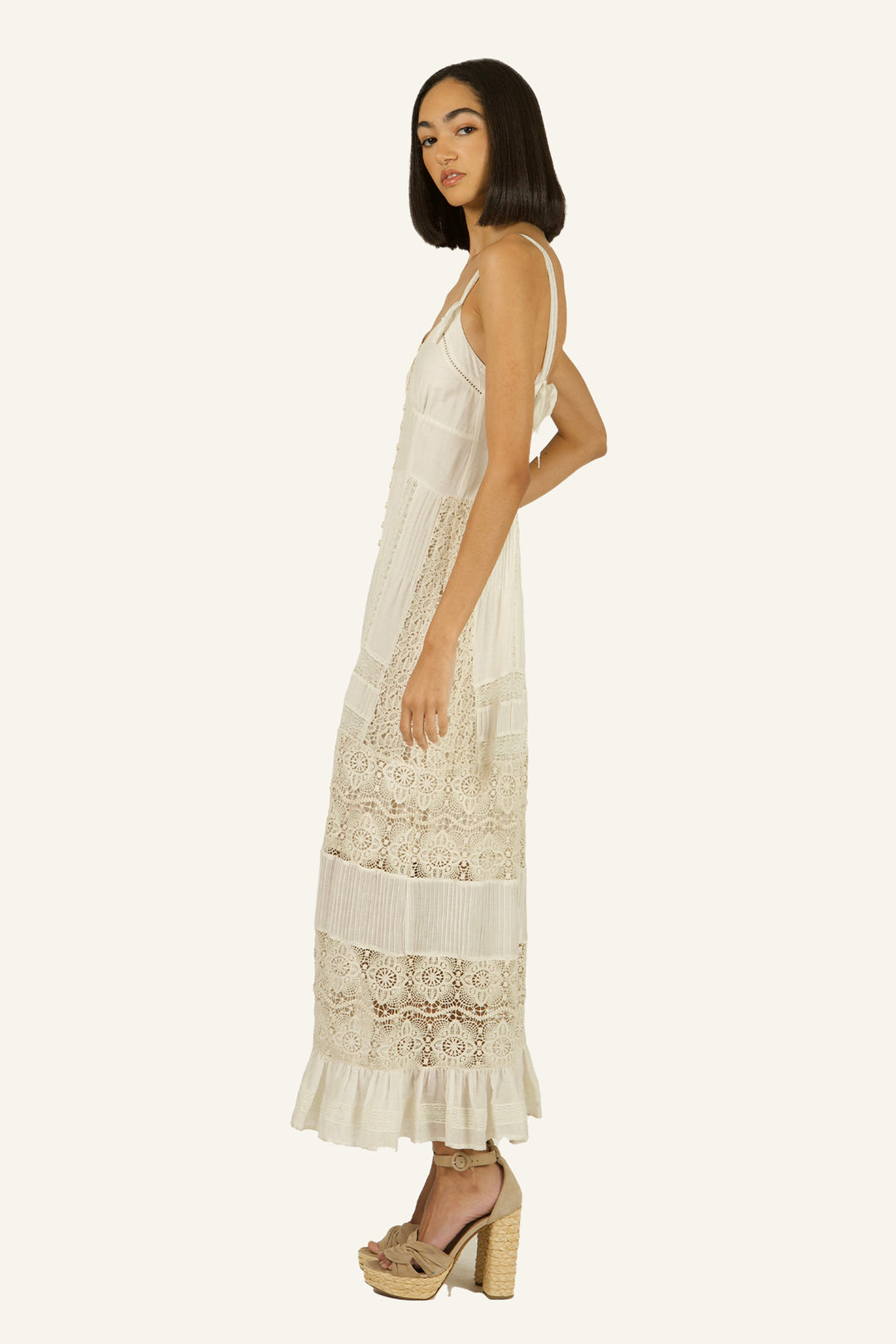 Secret Mission Women's Marina Dress - White - Size S - Antique Creme Secret Mission Women's Marina Dress - White - Size S - Antique Creme