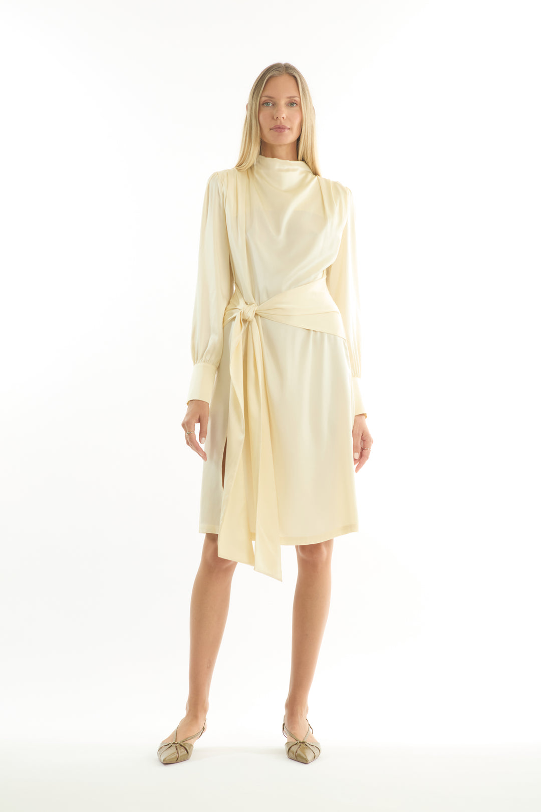 Mina Dress - 100% Organic Sand-Washed Silk