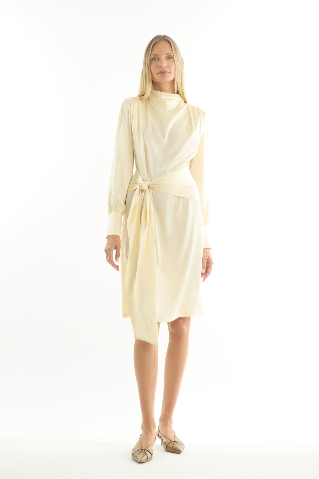 Mina Dress - 100% Organic Sand-Washed Silk