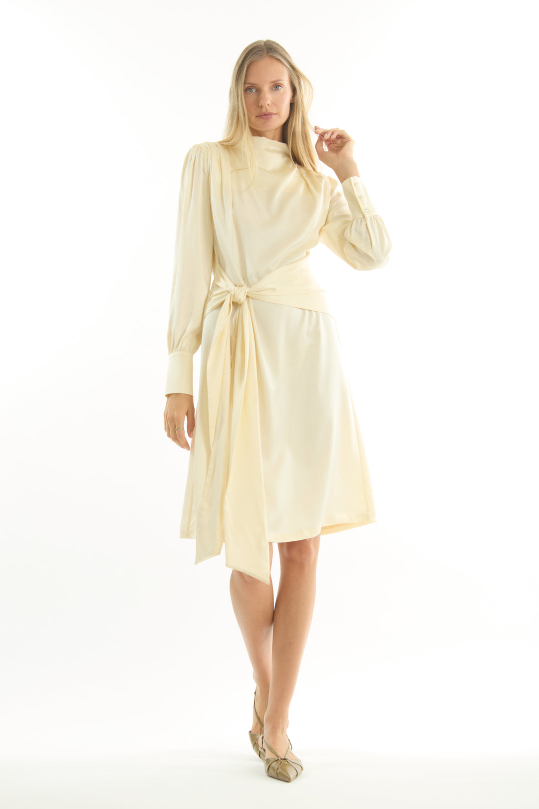 Mina Dress - 100% Organic Sand-Washed Silk