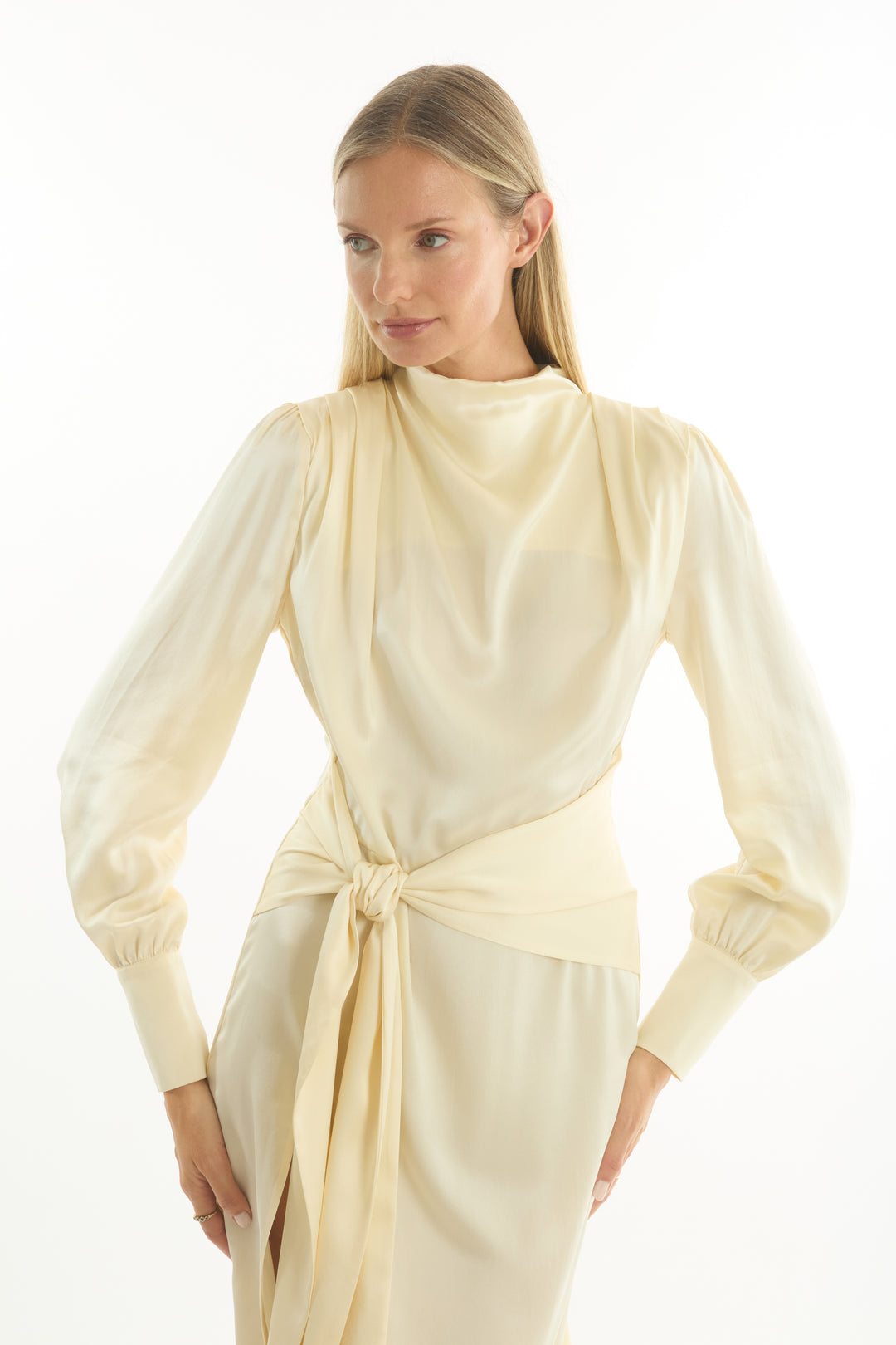 Mina Dress - 100% Organic Sand-Washed Silk