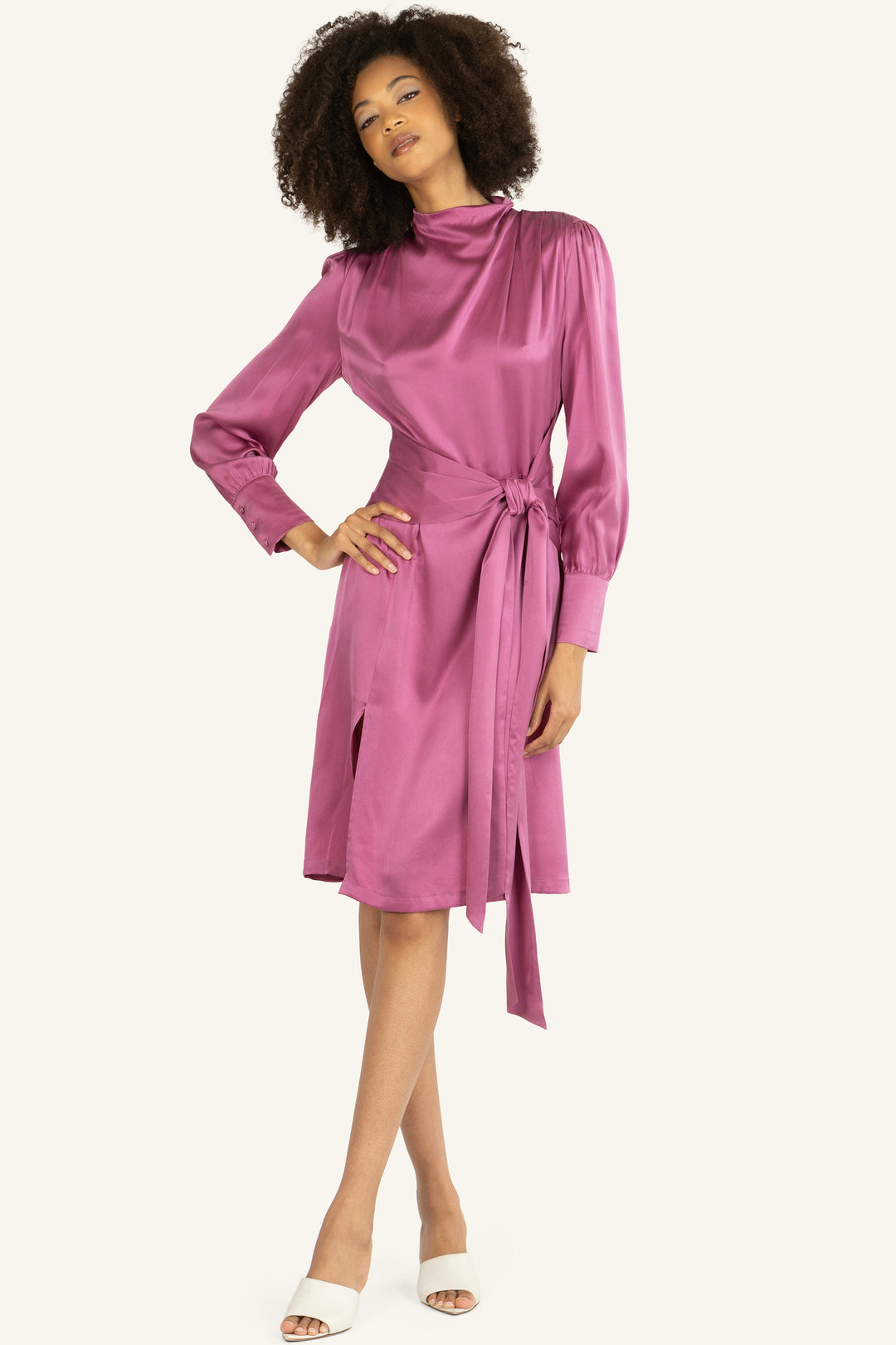 Mina Dress - 100% Organic Sand-Washed Silk