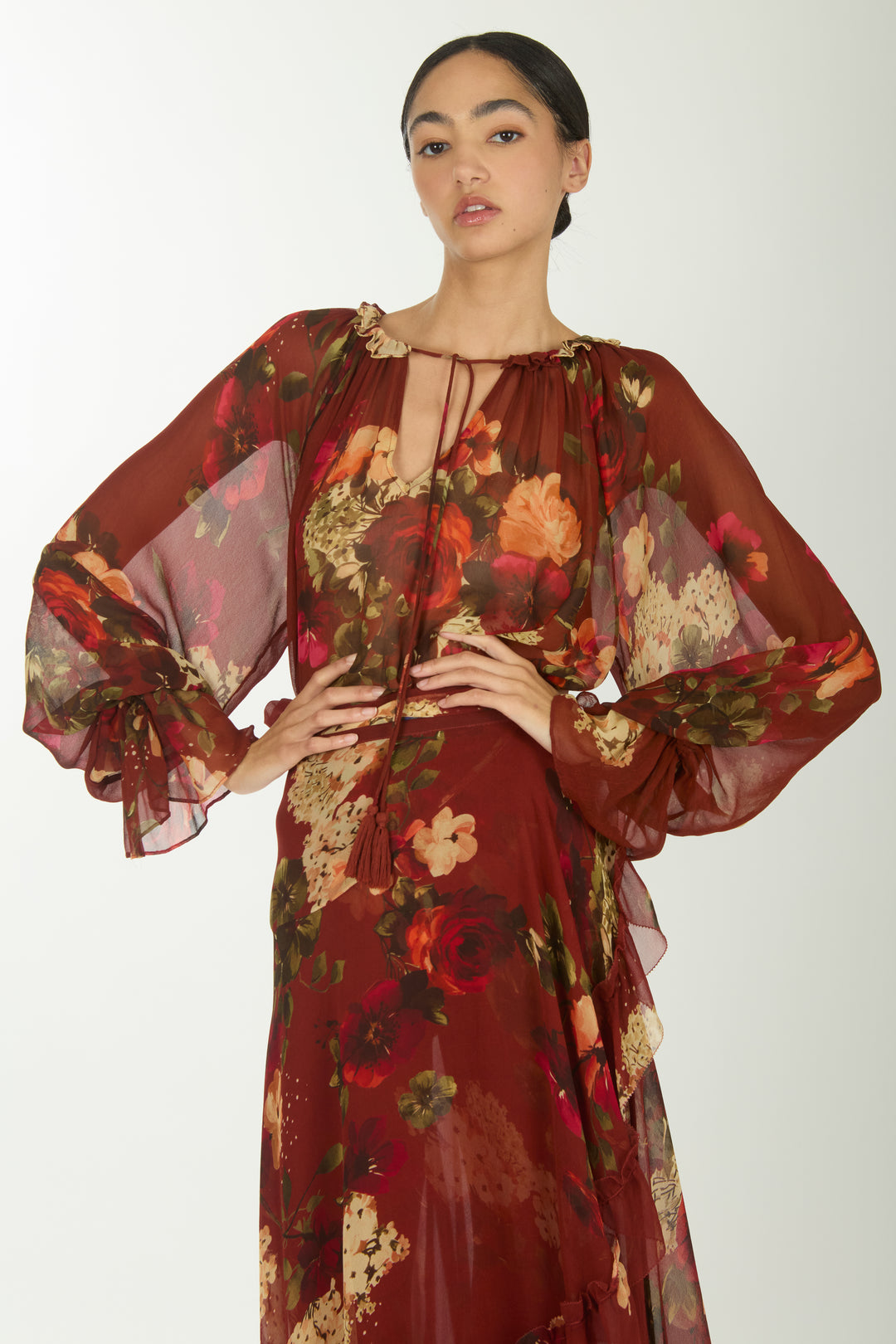 Murray Blouse - 100% Organic Silk Chiffon