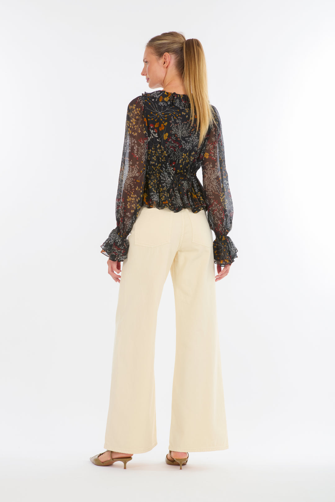Neveah Top - 100% Organic Silk Chiffon