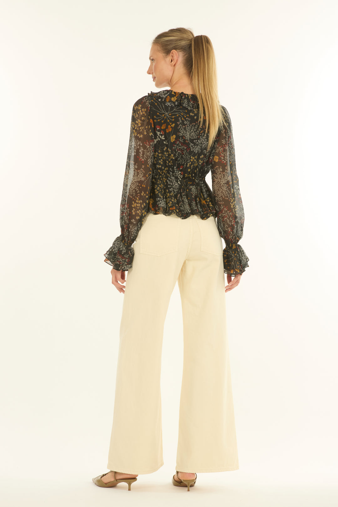 Neveah Top - 100% Organic Silk Chiffon