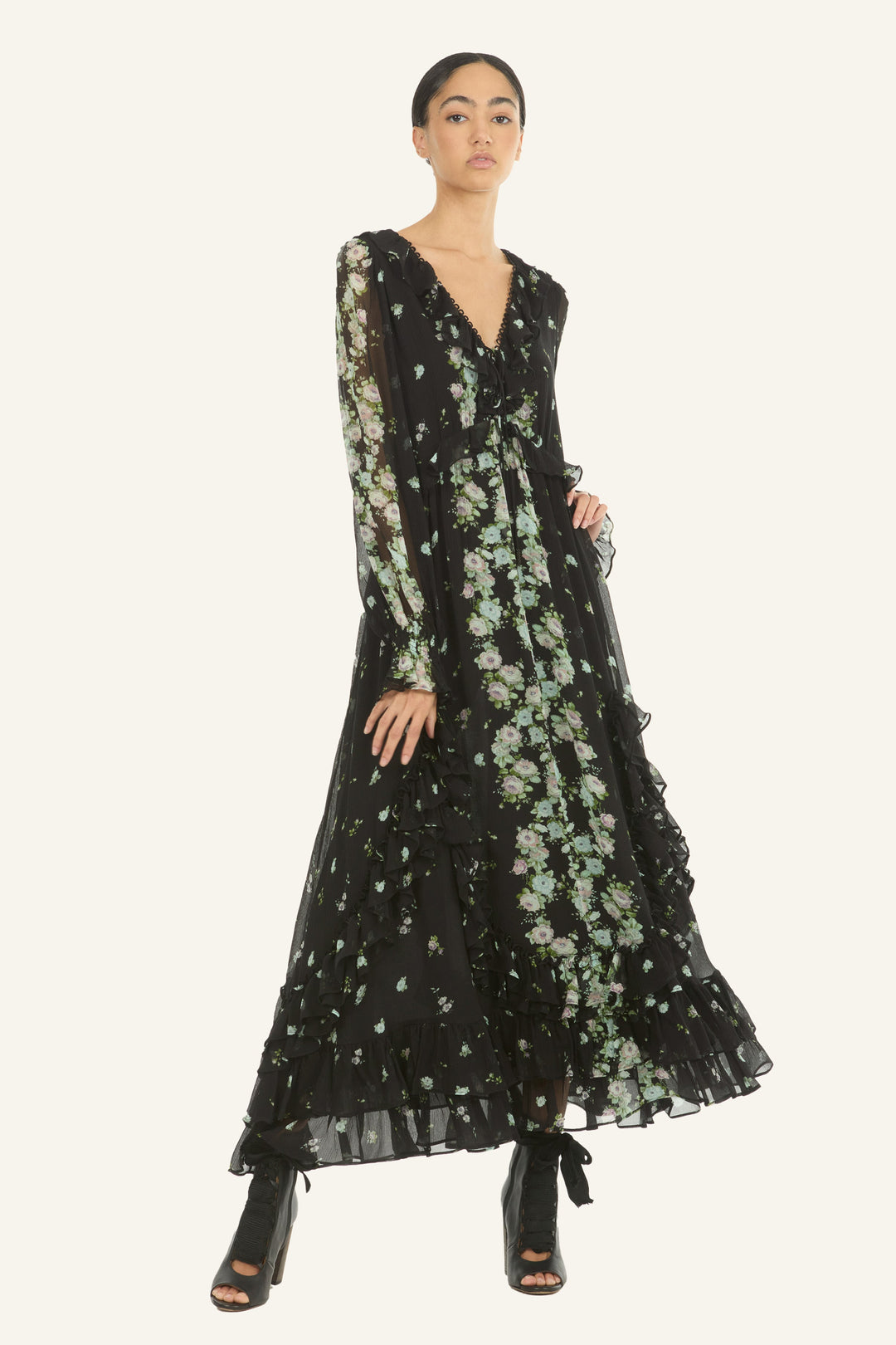 Brighton Dress - 100% Organic Silk Chiffon
