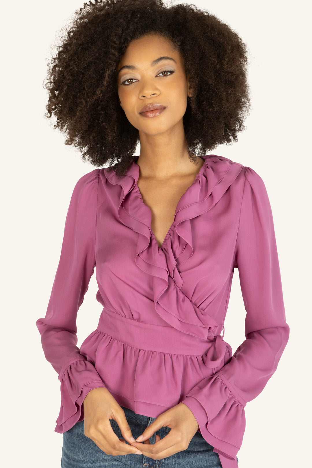 Noelle Blouse - 100% Organic Silk Chiffon
