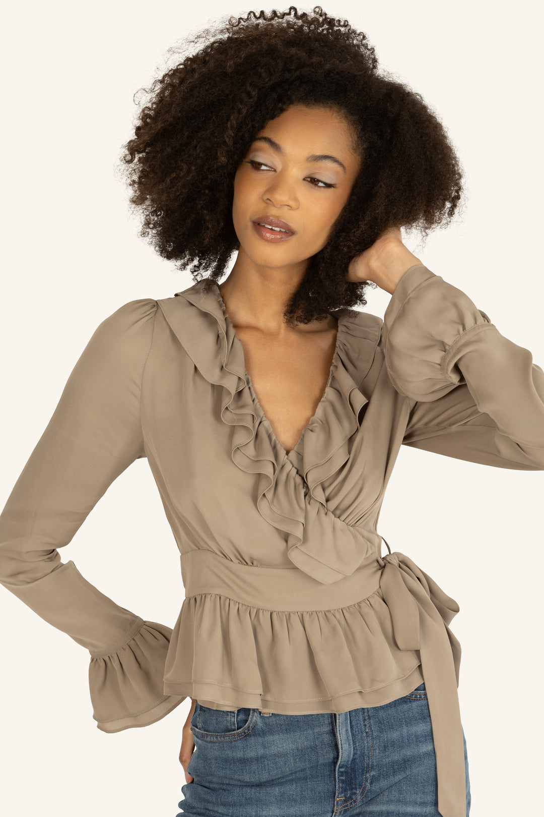 Noelle Blouse - 100% Organic Silk Chiffon