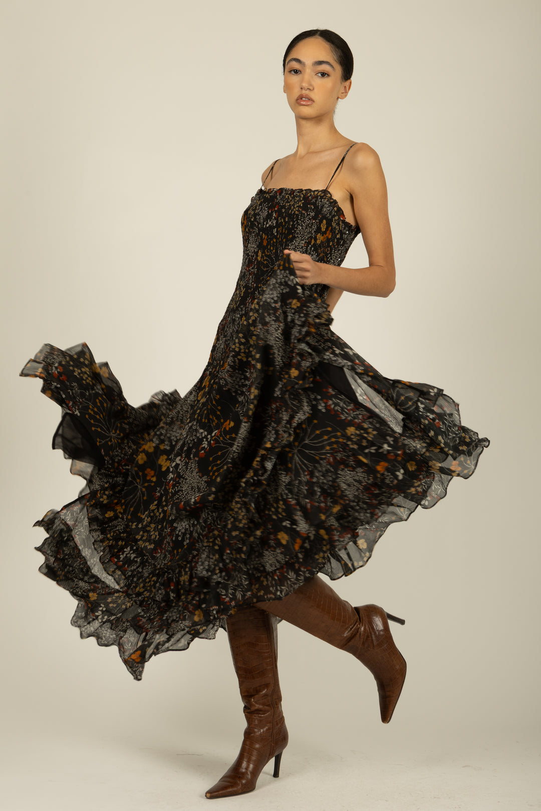 Paulina Dress - Silk Crinkle Chiffon