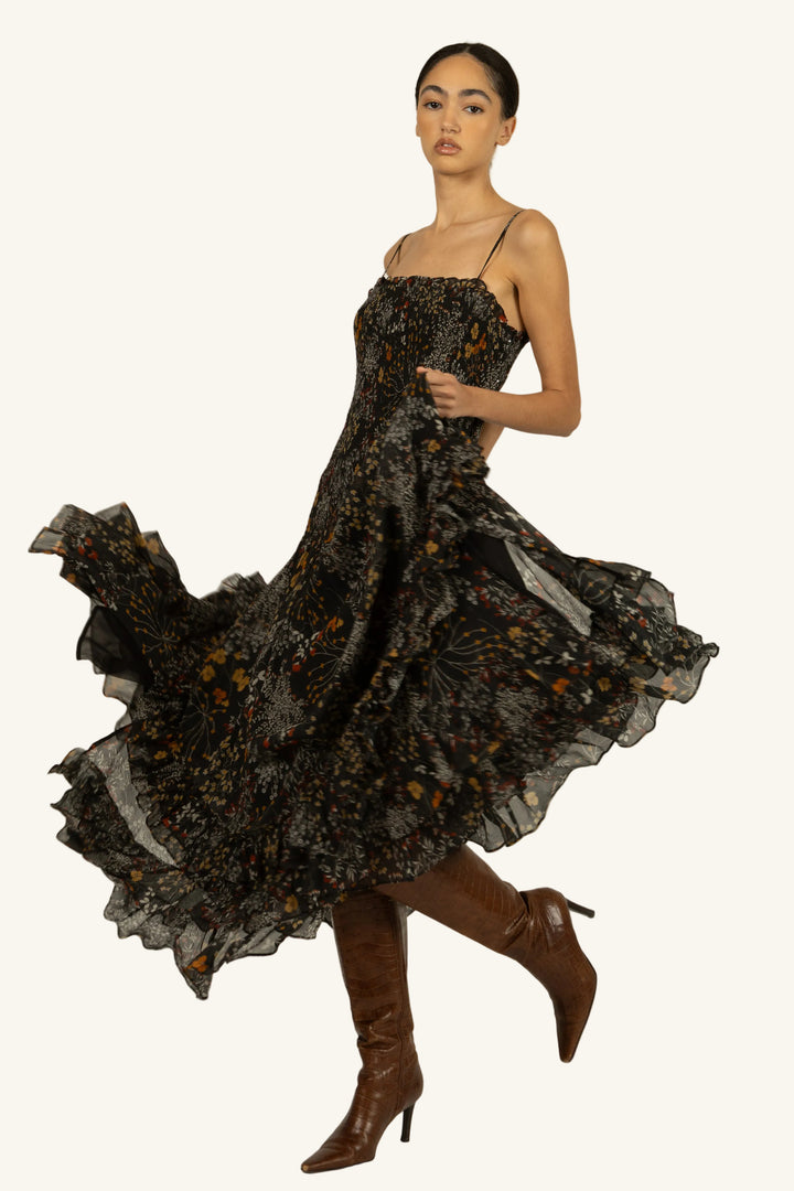 Paulina Dress - Silk Crinkle Chiffon