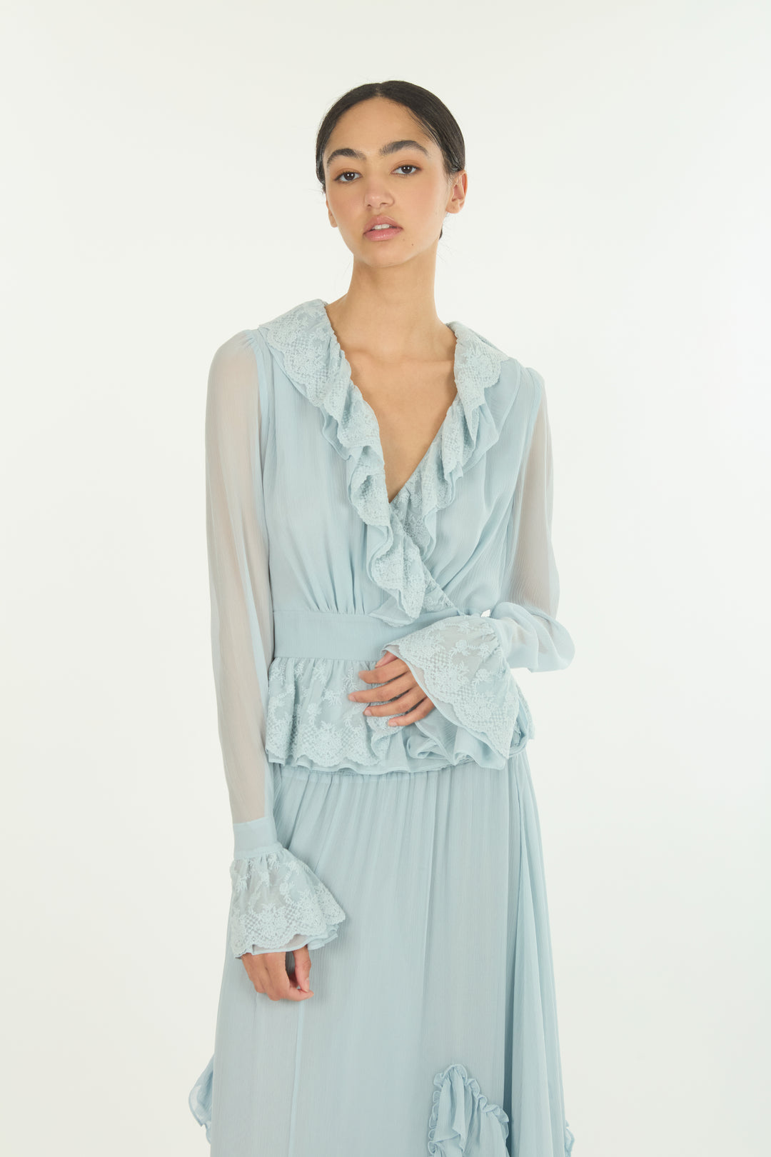 Poet Blouse - 100% Organic Silk Chiffon