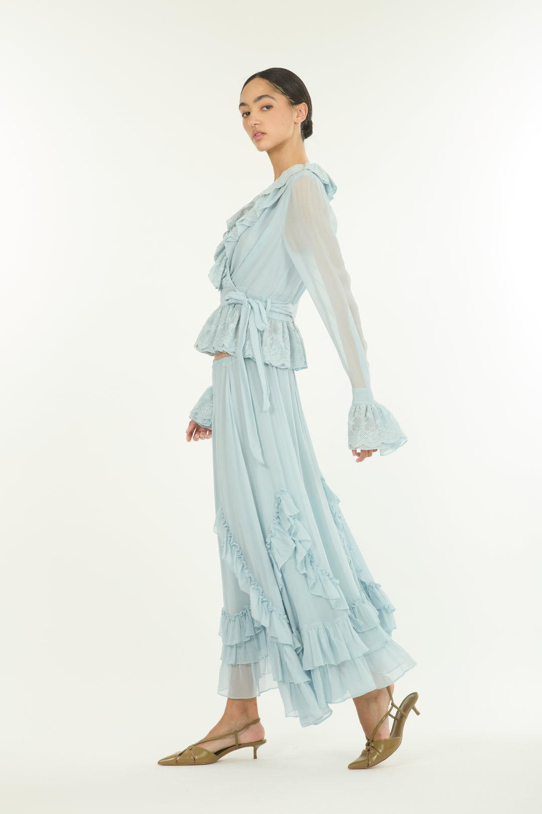 Poet Blouse - 100% Organic Silk Chiffon