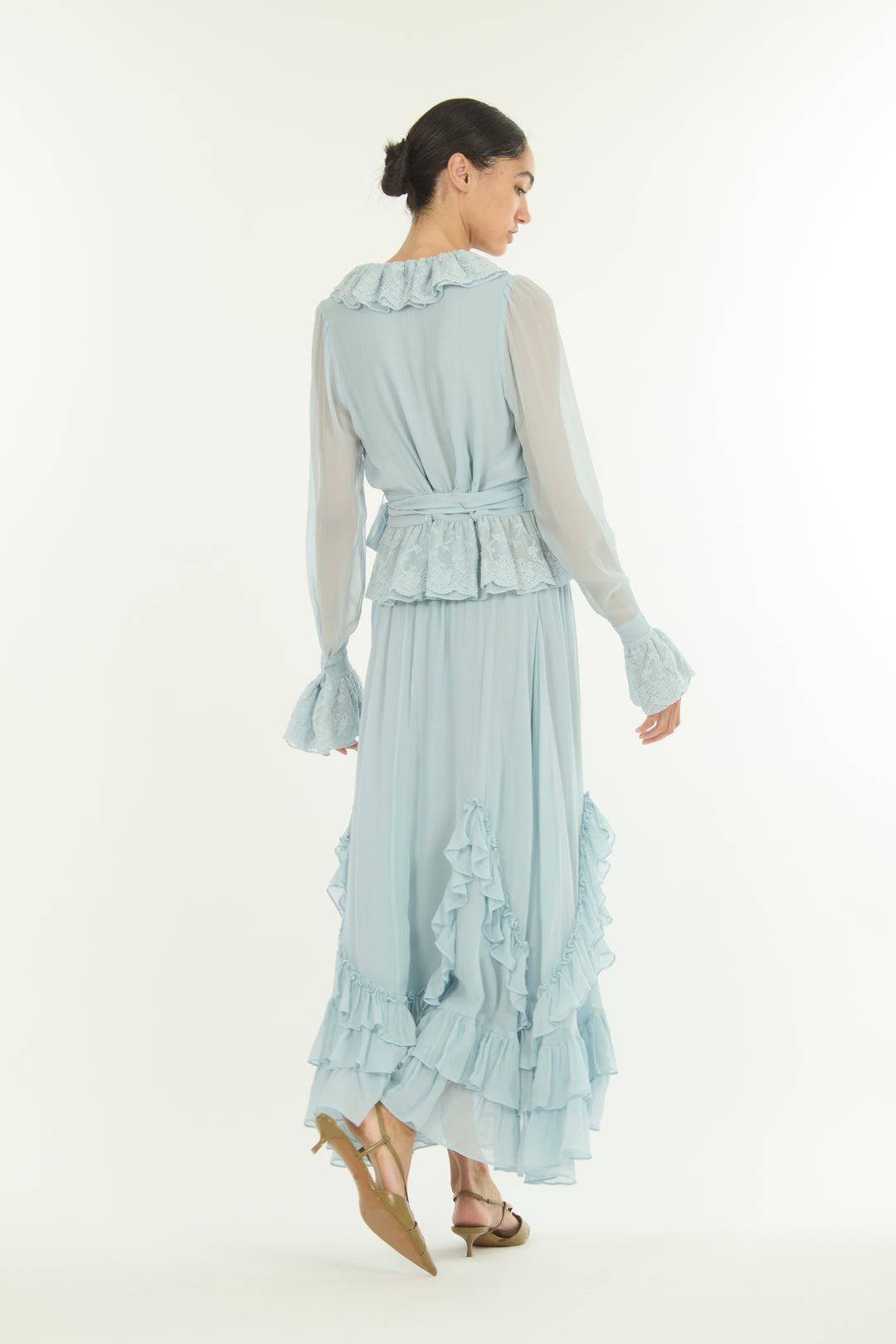 Poet Blouse - 100% Organic Silk Chiffon