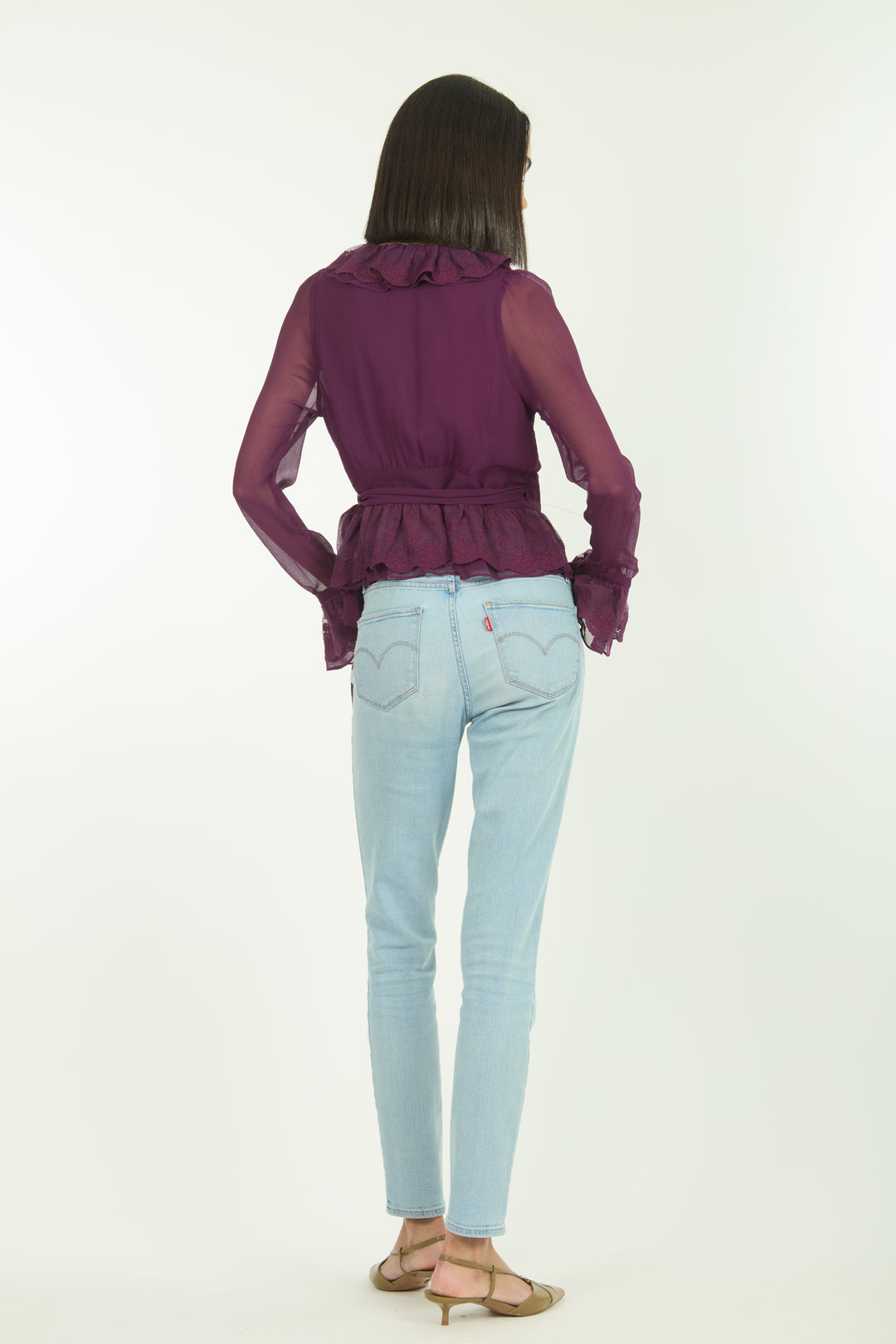 Poet Blouse - 100% Organic Silk Chiffon