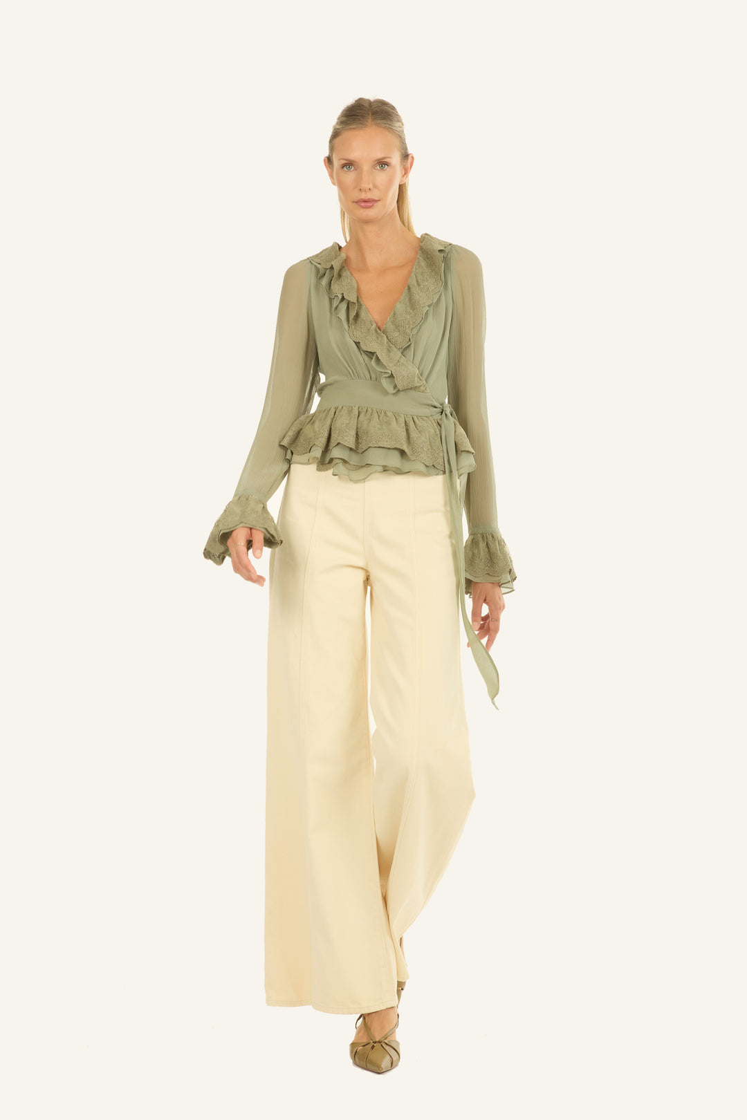 Poet Blouse - 100% Organic Silk Chiffon