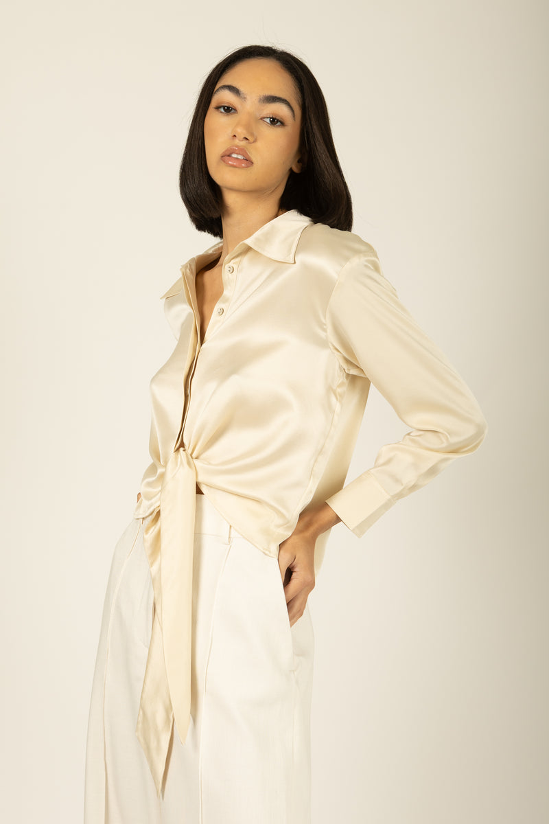 Rae Top - 100% Sand-Washed Silk