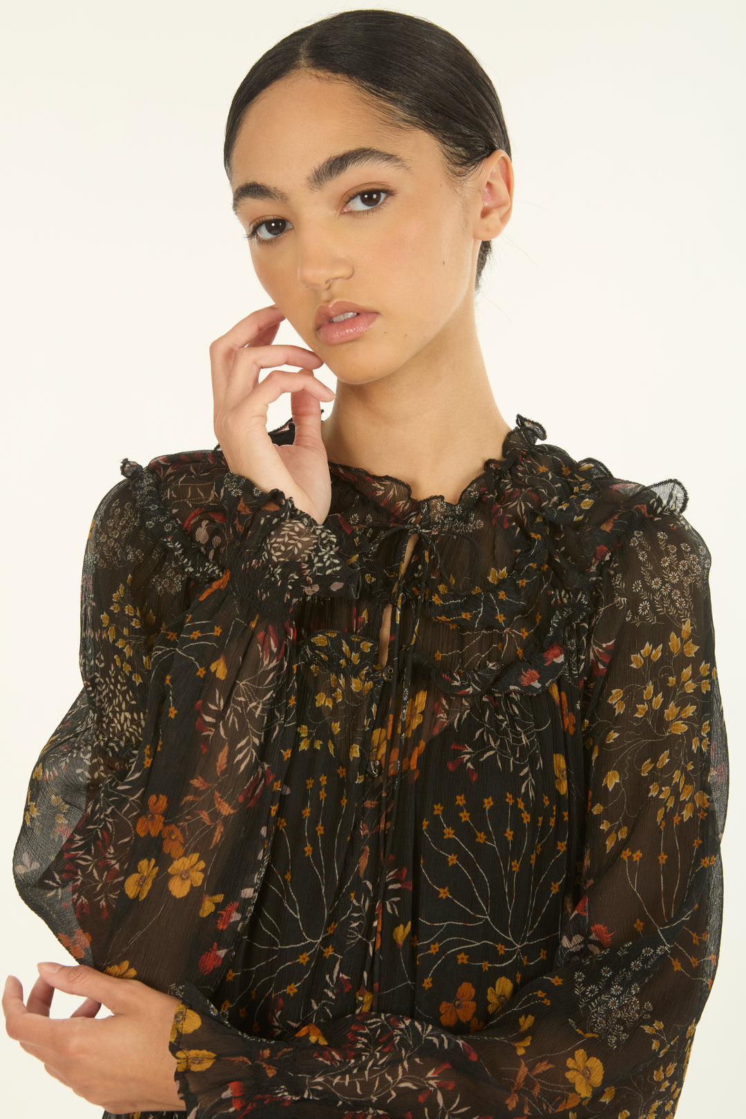 Roan Mini Dress - 100% Organic Silk Chiffon