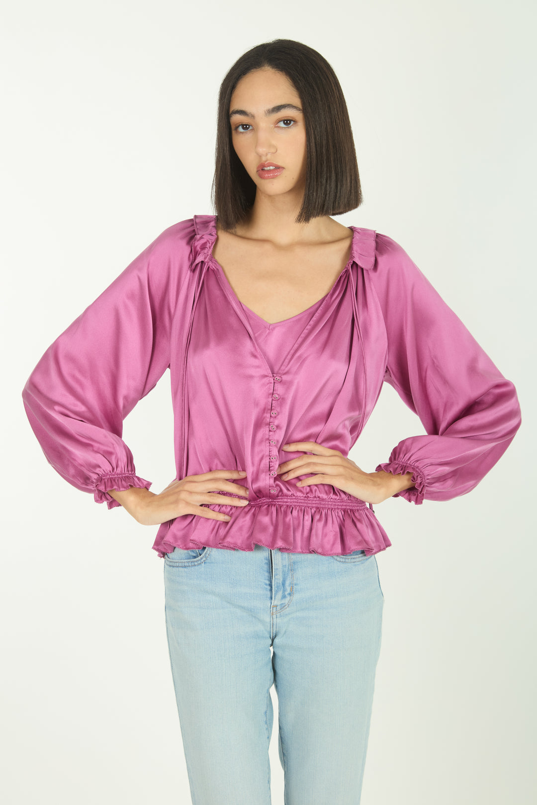 Romane Top - 100% Organic Sand-Washed Silk