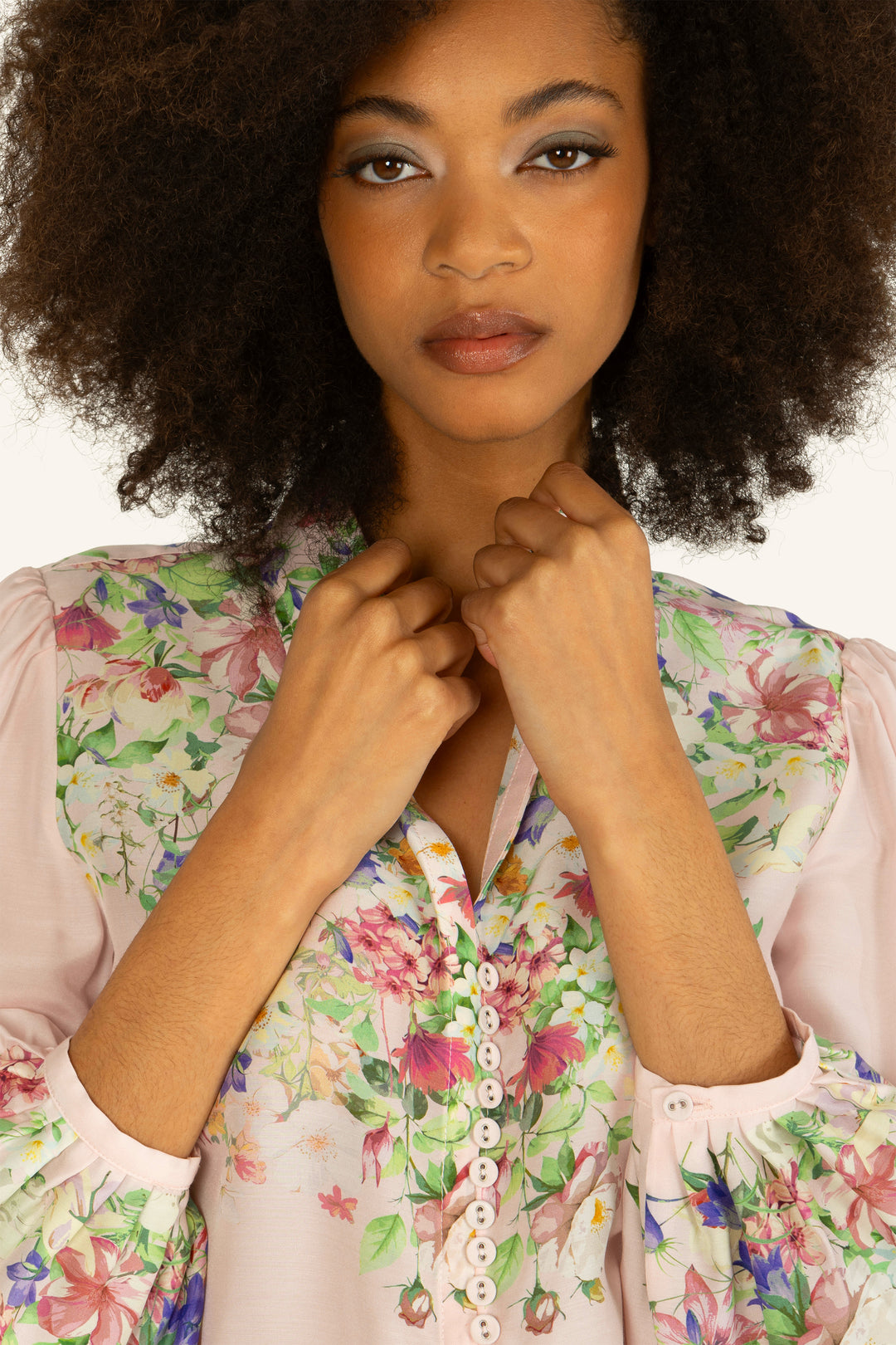 Rose Blouse - Silk & Cotton
