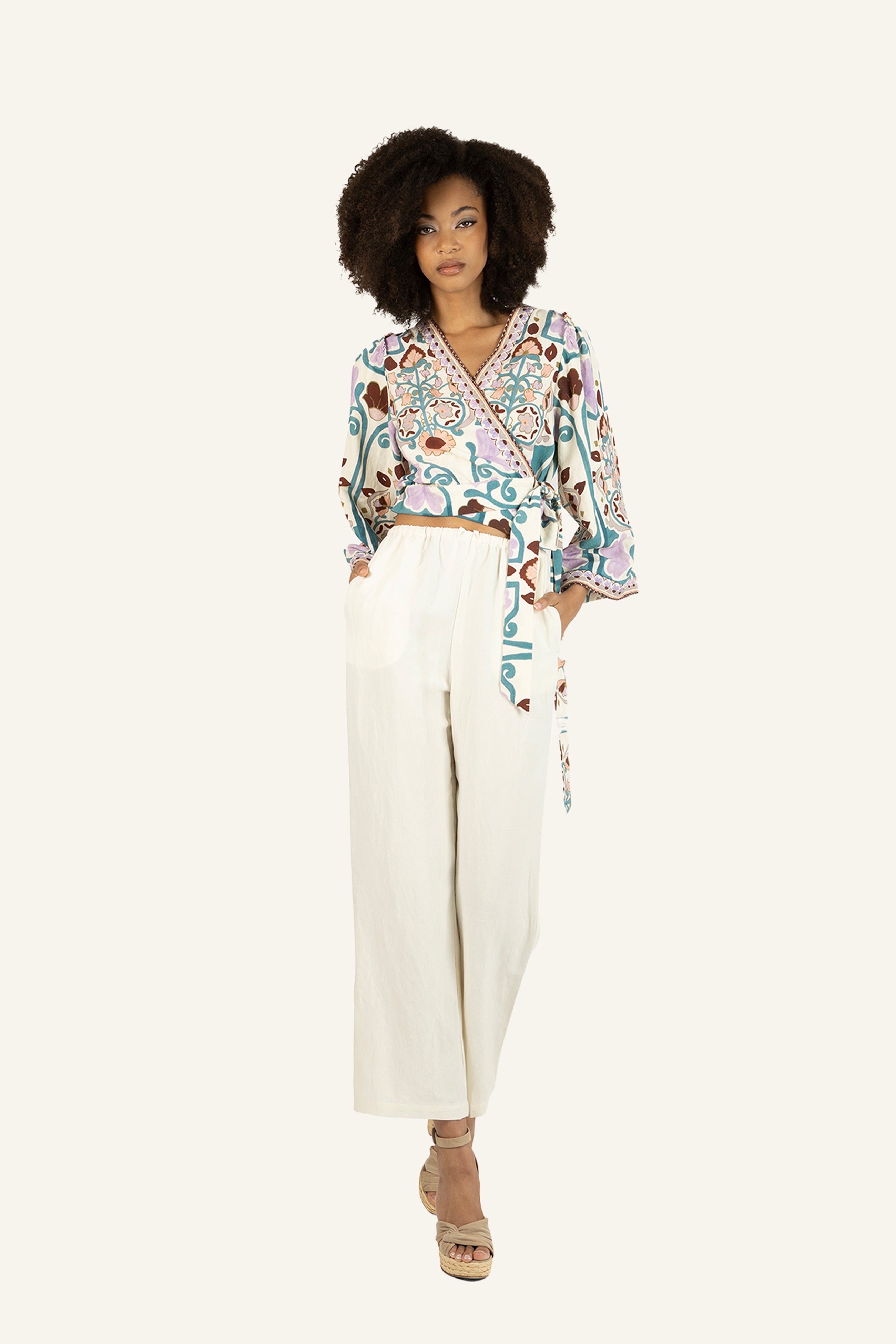 Zinnia Blouse - Silk Linen – SECRET MISSION BOUTIQUE