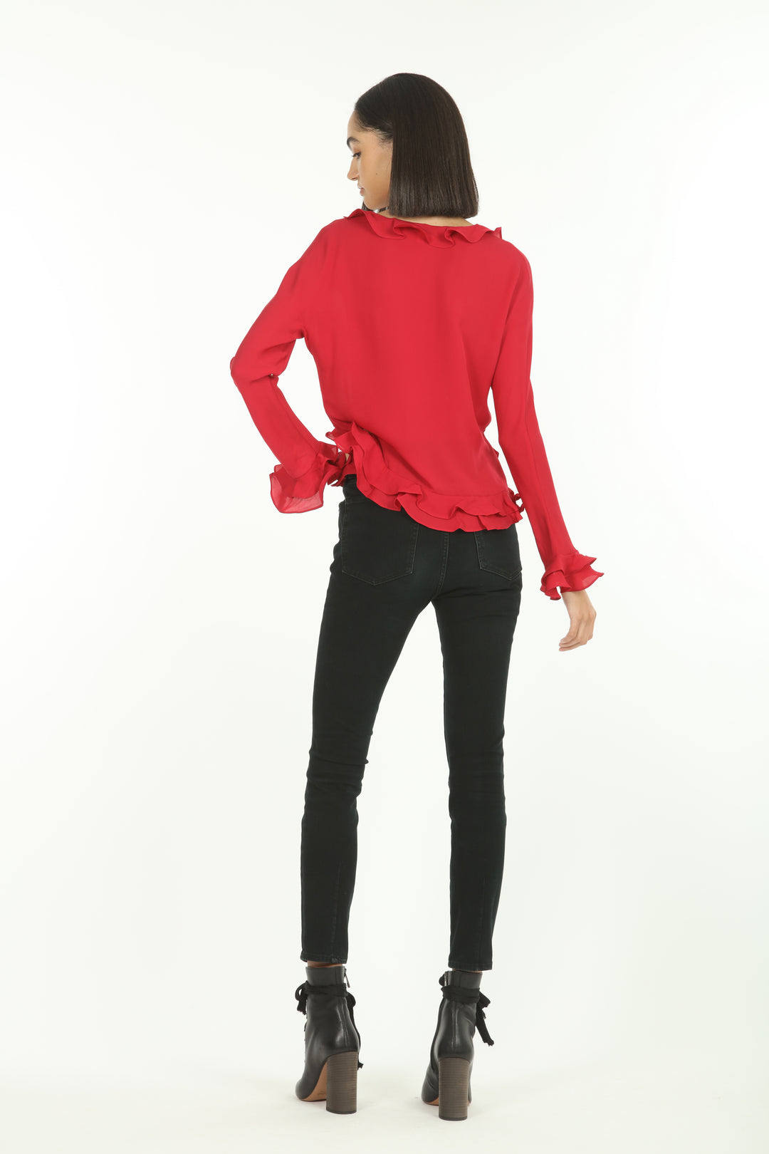 Sander Blouse - 100% Organic Silk Crepe Georgette