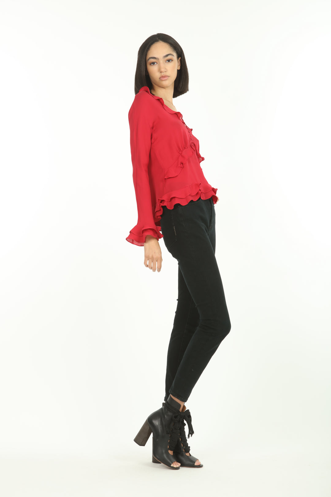 Sander Blouse - 100% Organic Silk Crepe Georgette