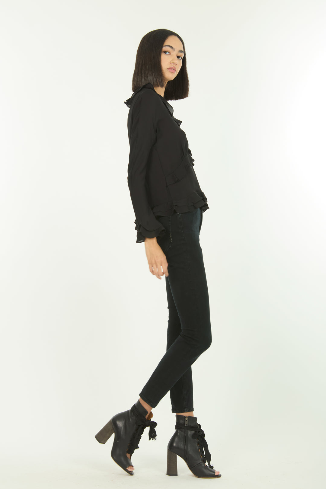 Sander Blouse - 100% Organic Silk Crepe Georgette