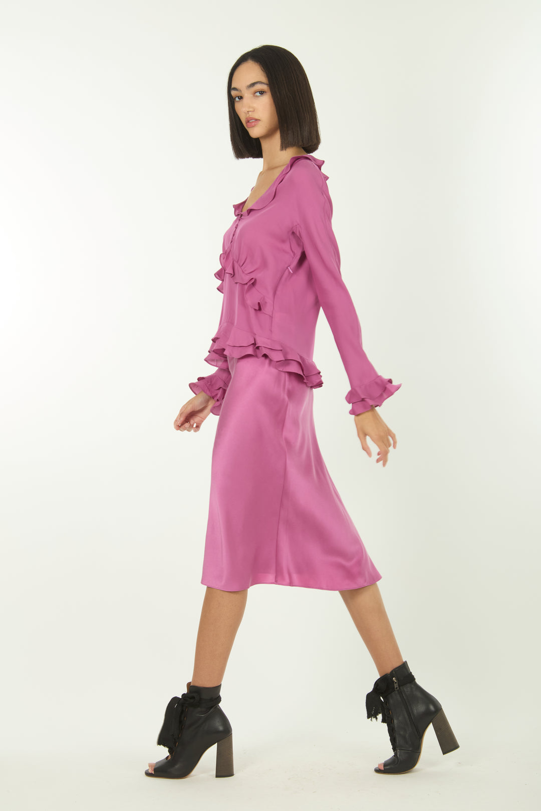 Sander Blouse - 100% Organic Silk Crepe Georgette