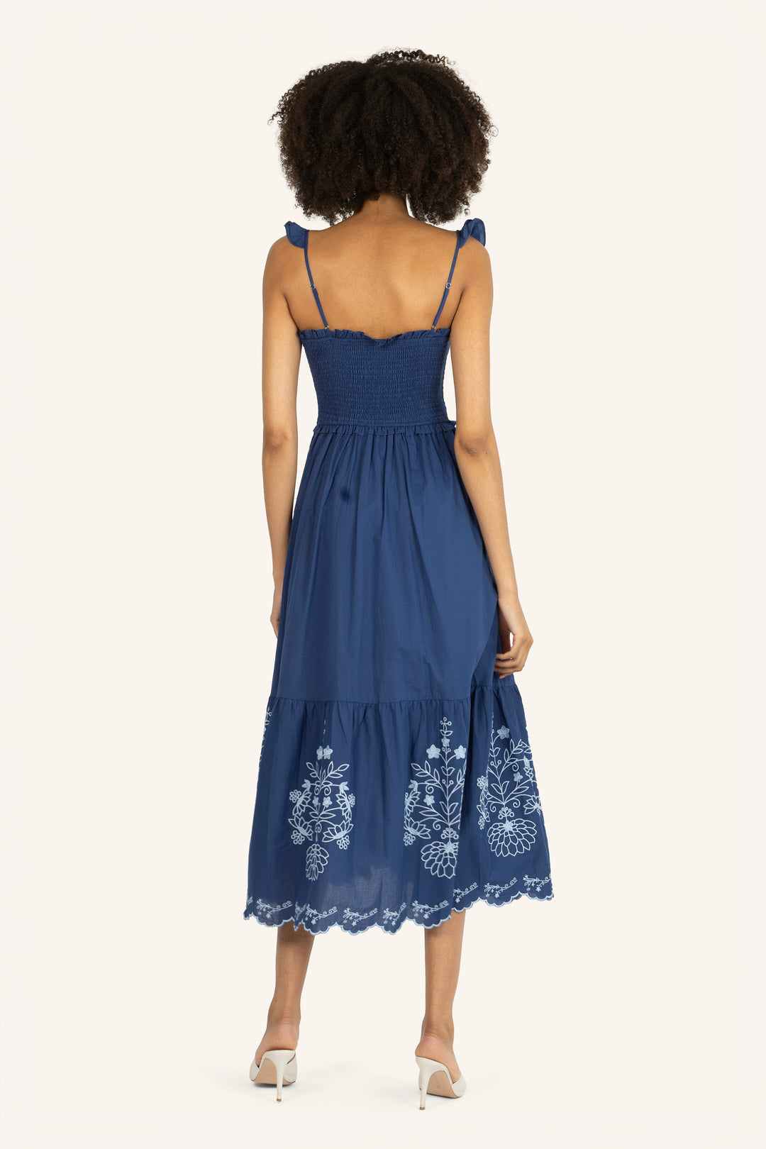 Terin Dress - Cotton Voile with Embroidery