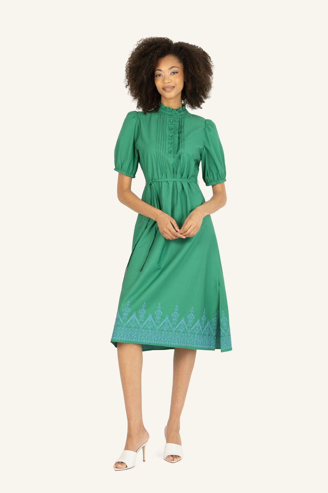 Valerie Dress - Pine Green