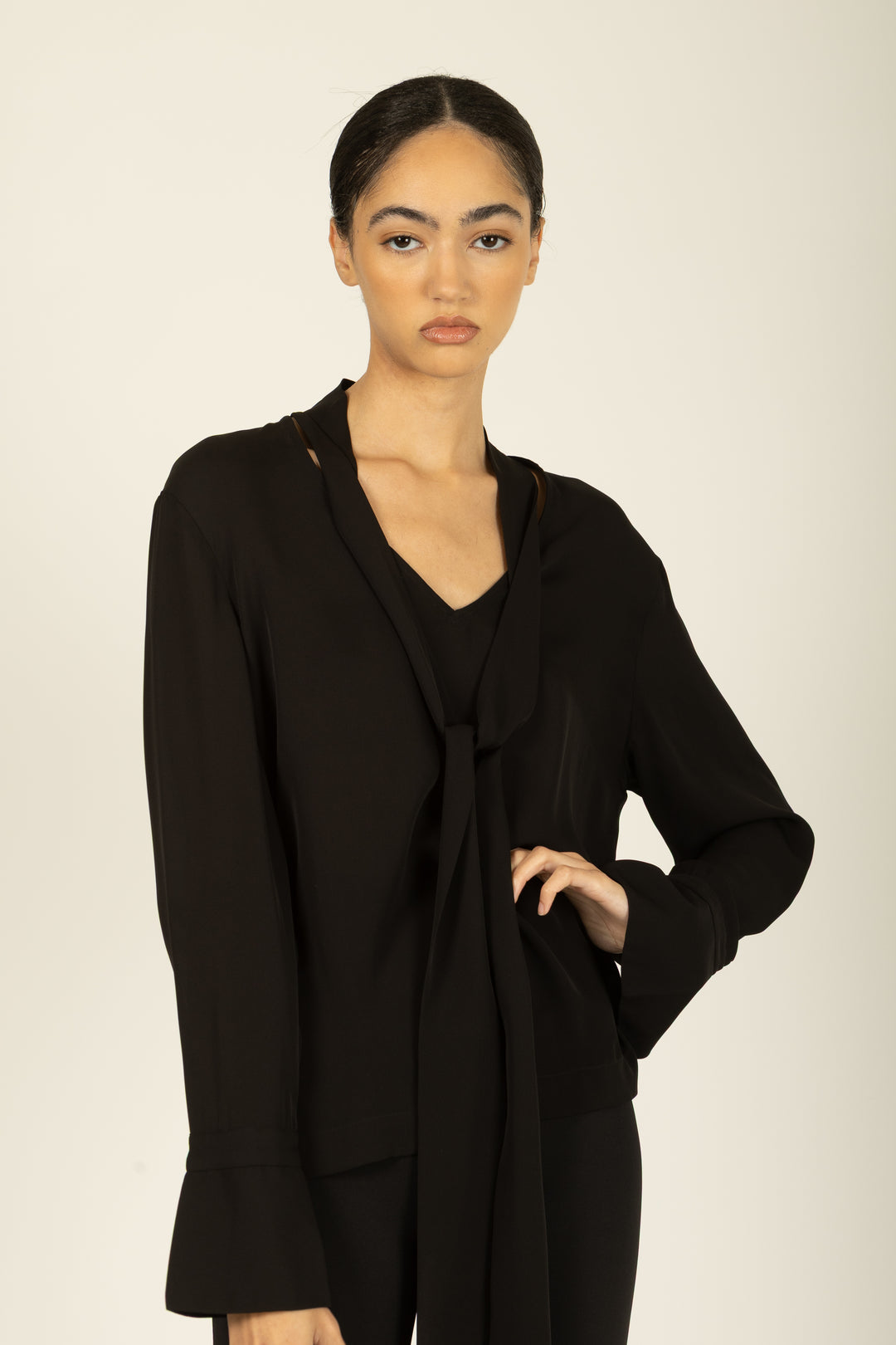 Vienna Blouse - 100% Silk Double Georgette