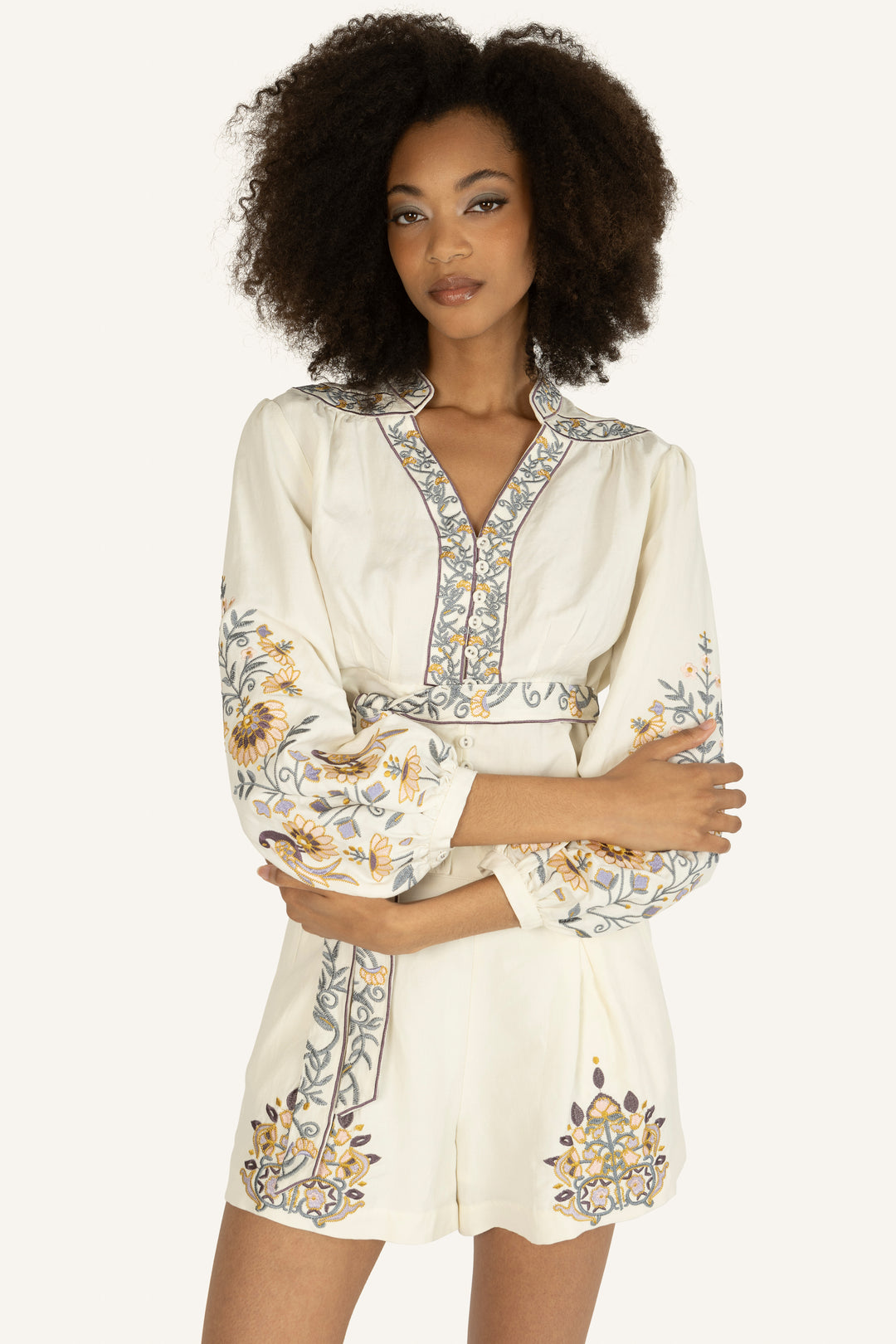 Zinnia Blouse - Silk Linen