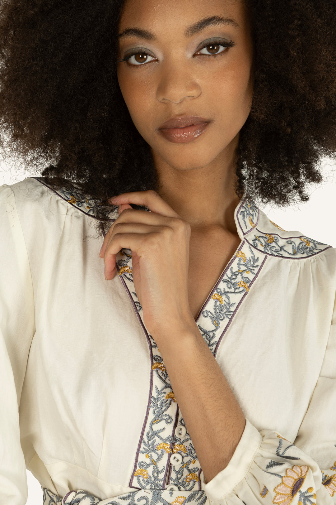 Zinnia Blouse - Silk Linen