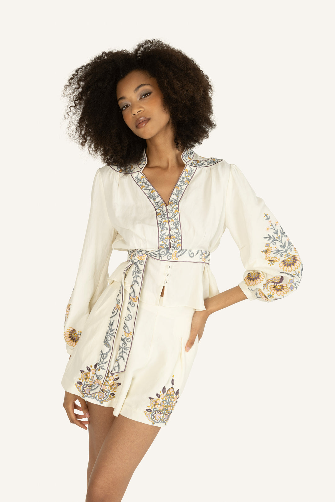 Zinnia Blouse - Silk Linen