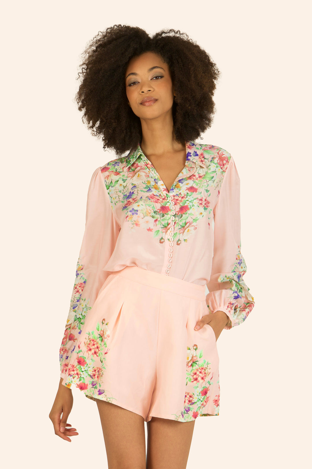 Rose Shorts - Silk & Cotton