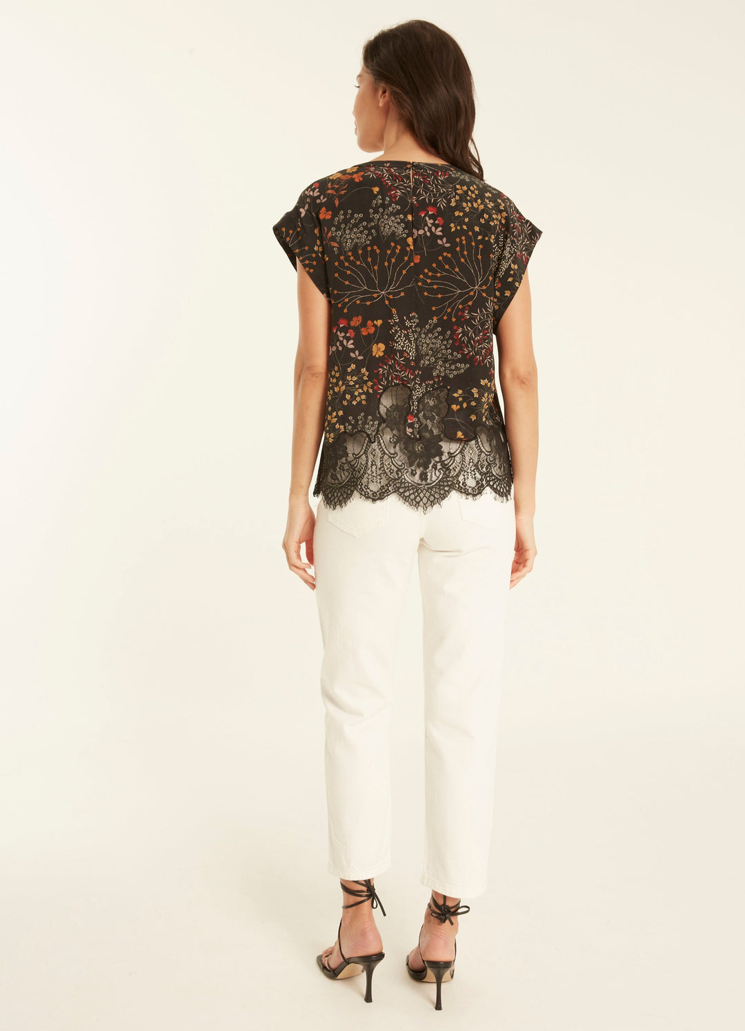 Paisley Top - Wildflower in Black