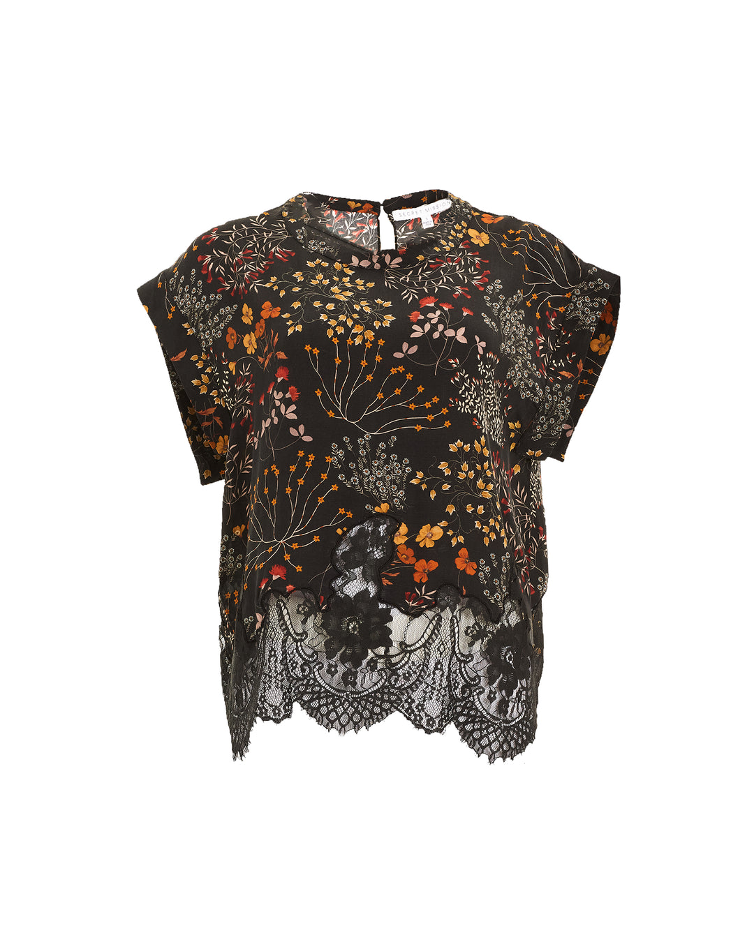 Paisley Top - Wildflower in Black