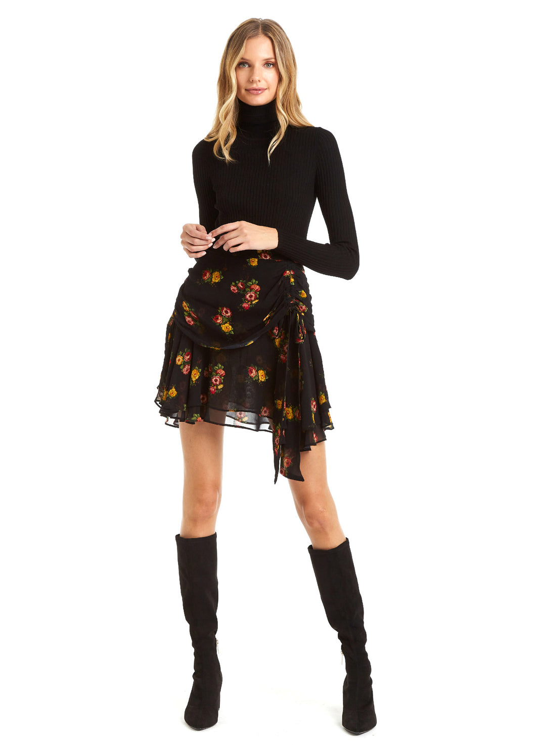 Amalfi Skirt - Midnight Rose